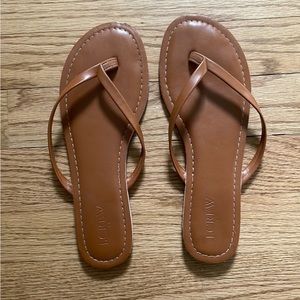 JCrew size 7(can fit 6.5 as well) sandals